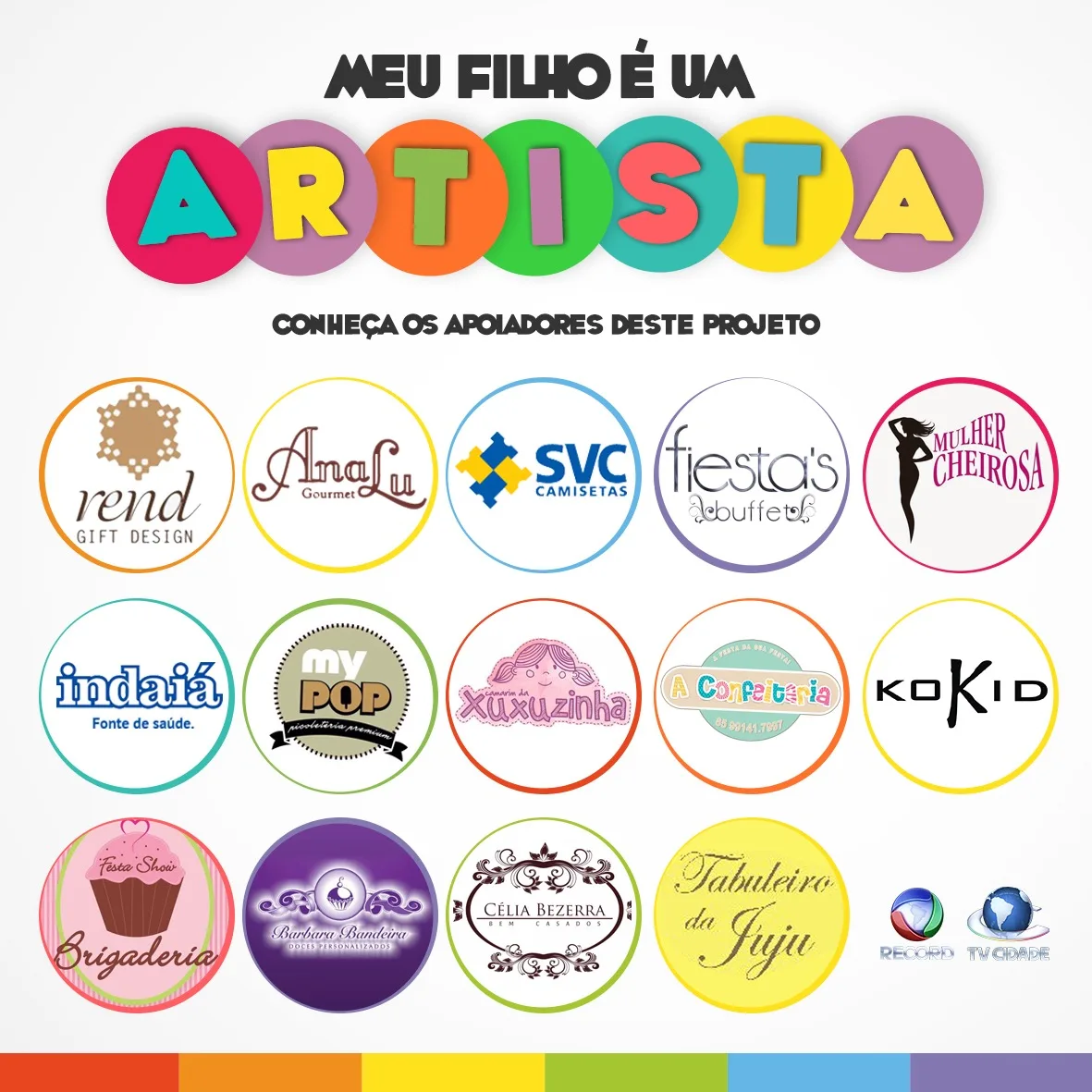 Grande apoio ao concurso “Meu Filho é um Artista”