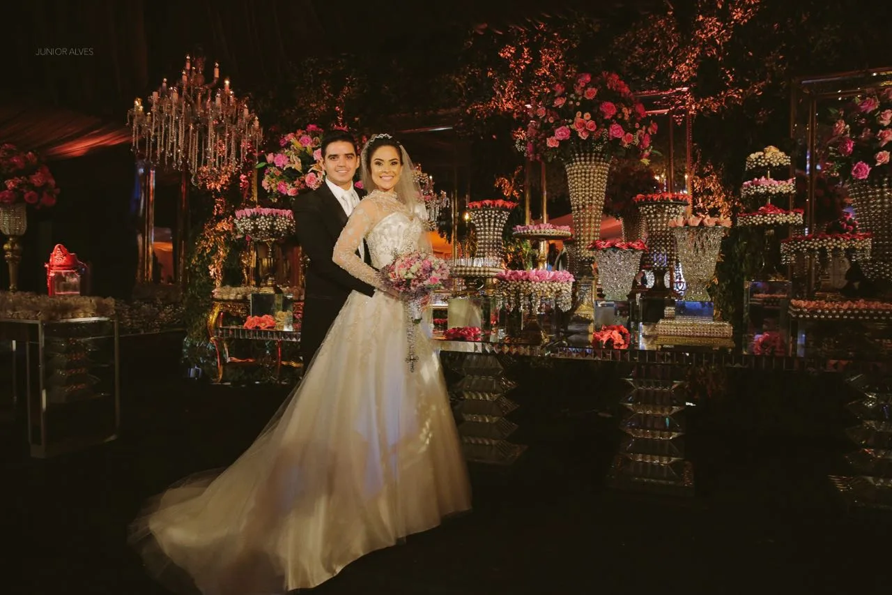 Priscila Brasileiro e Jorge Simões Filho em matrimônio