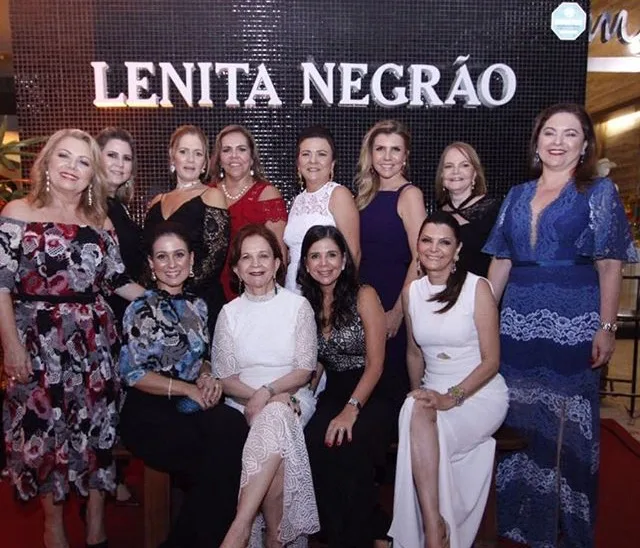 Lenita Festa em noite de glamour