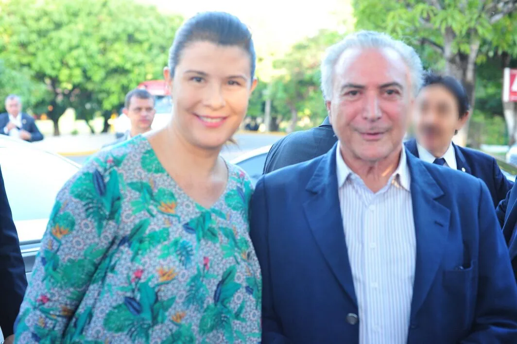 Patrícia Calderon faz exclusiva com Michel Temer