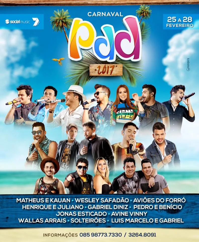 Carnaval PDD 2017 inicia venda de ingressos