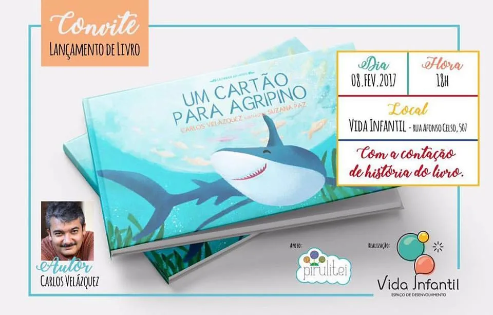 Carlos Velázquez lança livro infantil