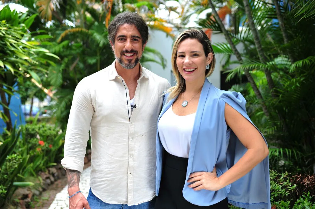 Gaída Dias recebe Marcos Mion