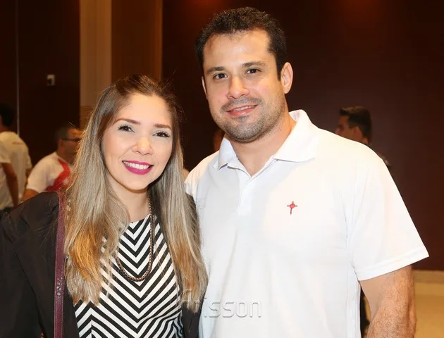 Marcella Holanda e Fábio Chaves recebem Benjamim