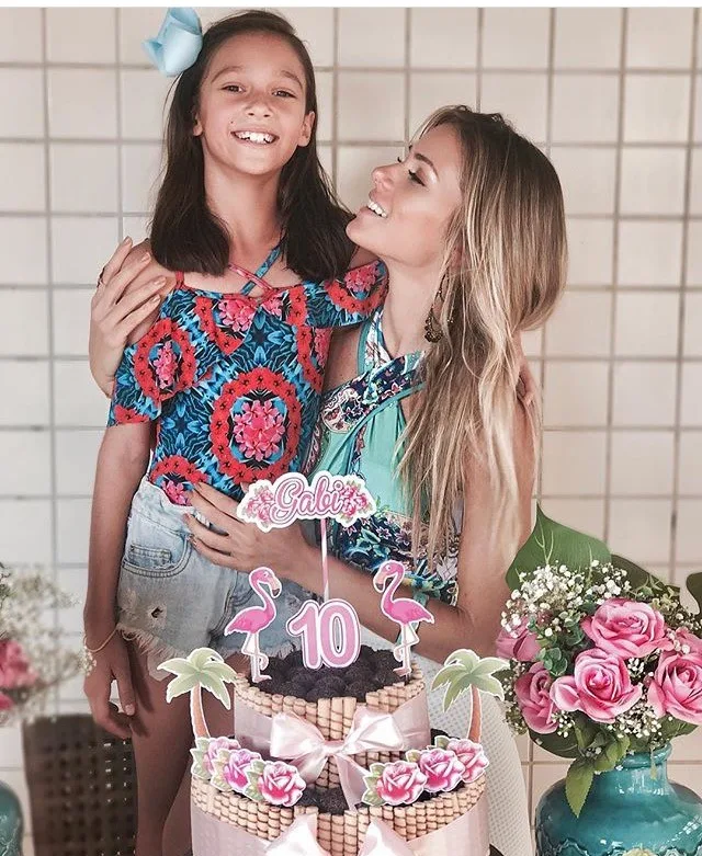 Bruna Waleska comemora aniver da filha