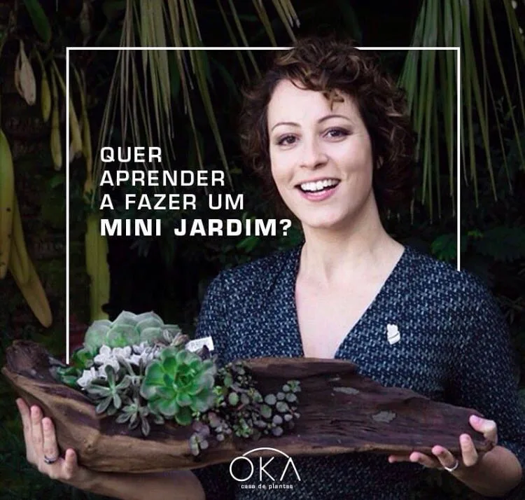 Carol Costa comanda curso de mini jardim em Fortaleza