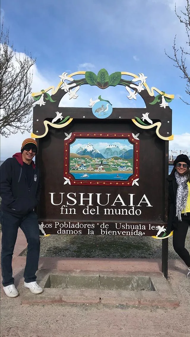 Thatia Dias e Pedro Mamede curtem Ushuaia