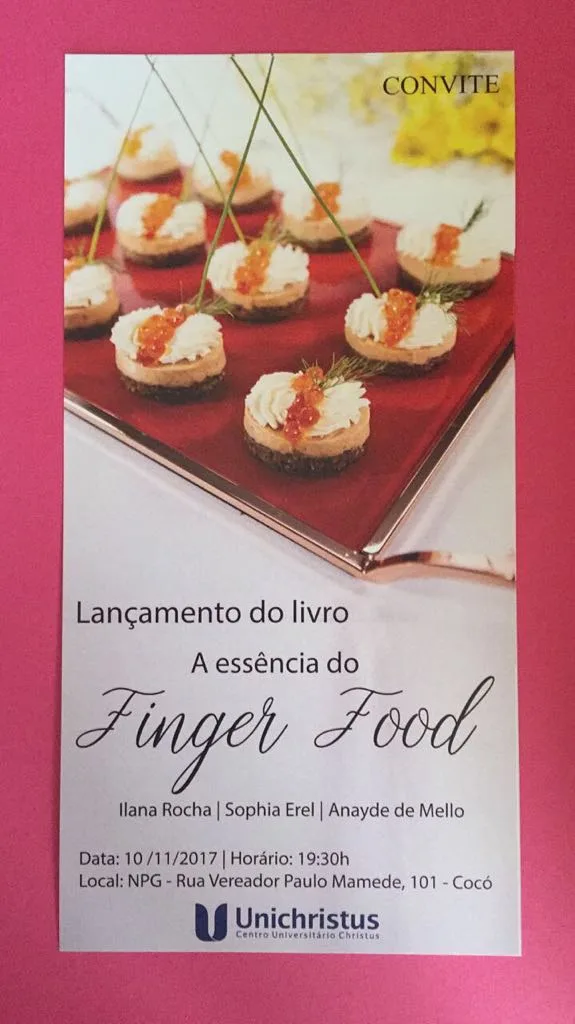 Lançamento do livro Essência do Finger Food