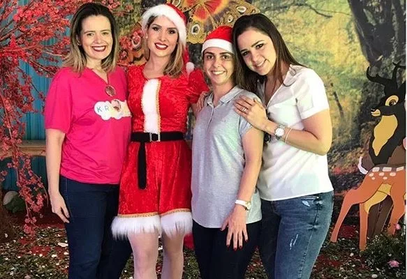 Crianças com câncer ganham festa de natal no Laliboom