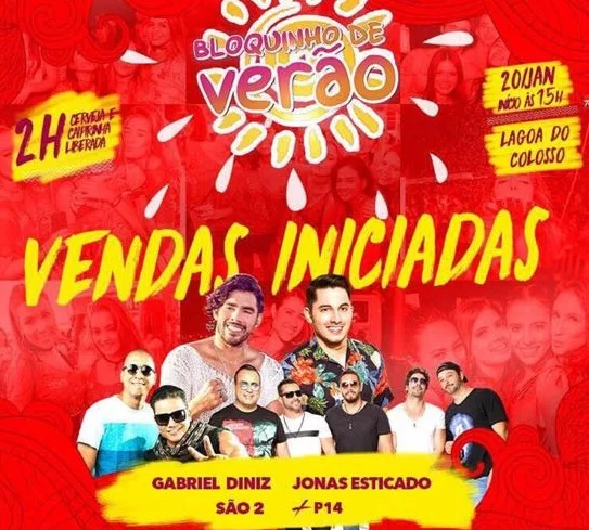 Gabriel Diniz agita o Bloquinho de Verão