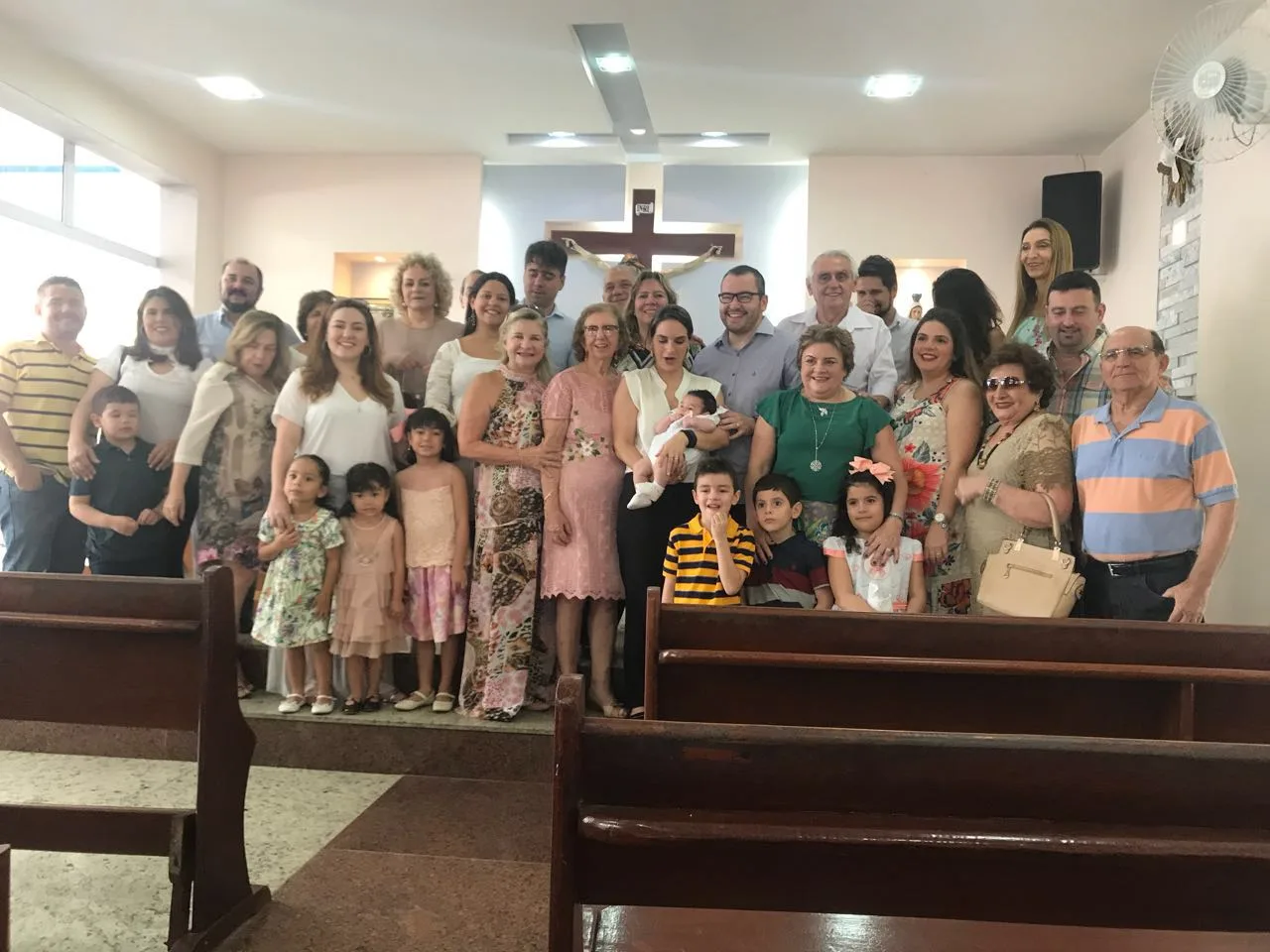Brenia e Waldo Santos Neto batizam Gabriel