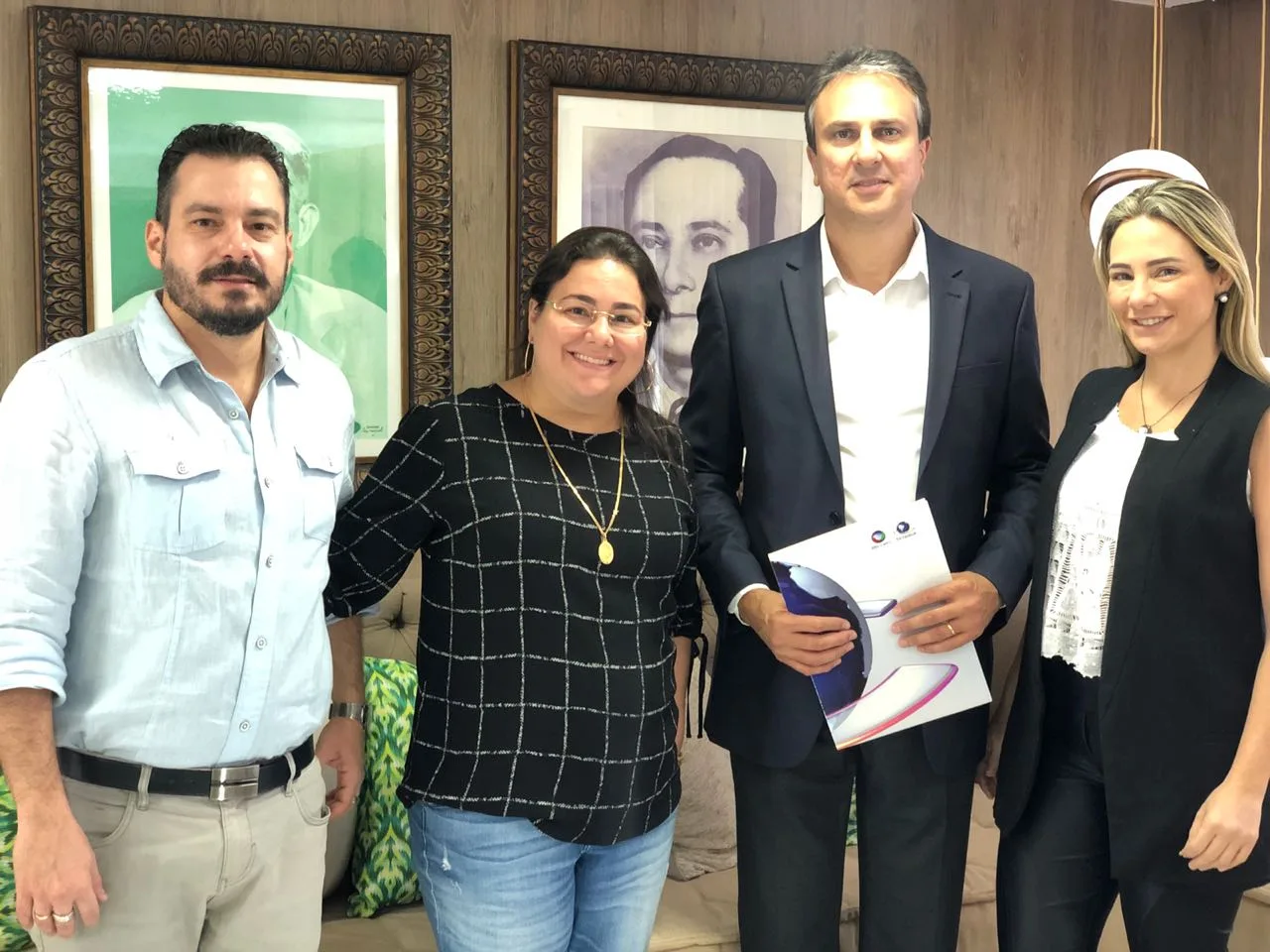 Camilo Santana visita TV Cidade Fortaleza
