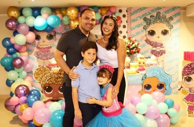 Isa Xavier e Fernando Guanabara festejam 4 anos da filha