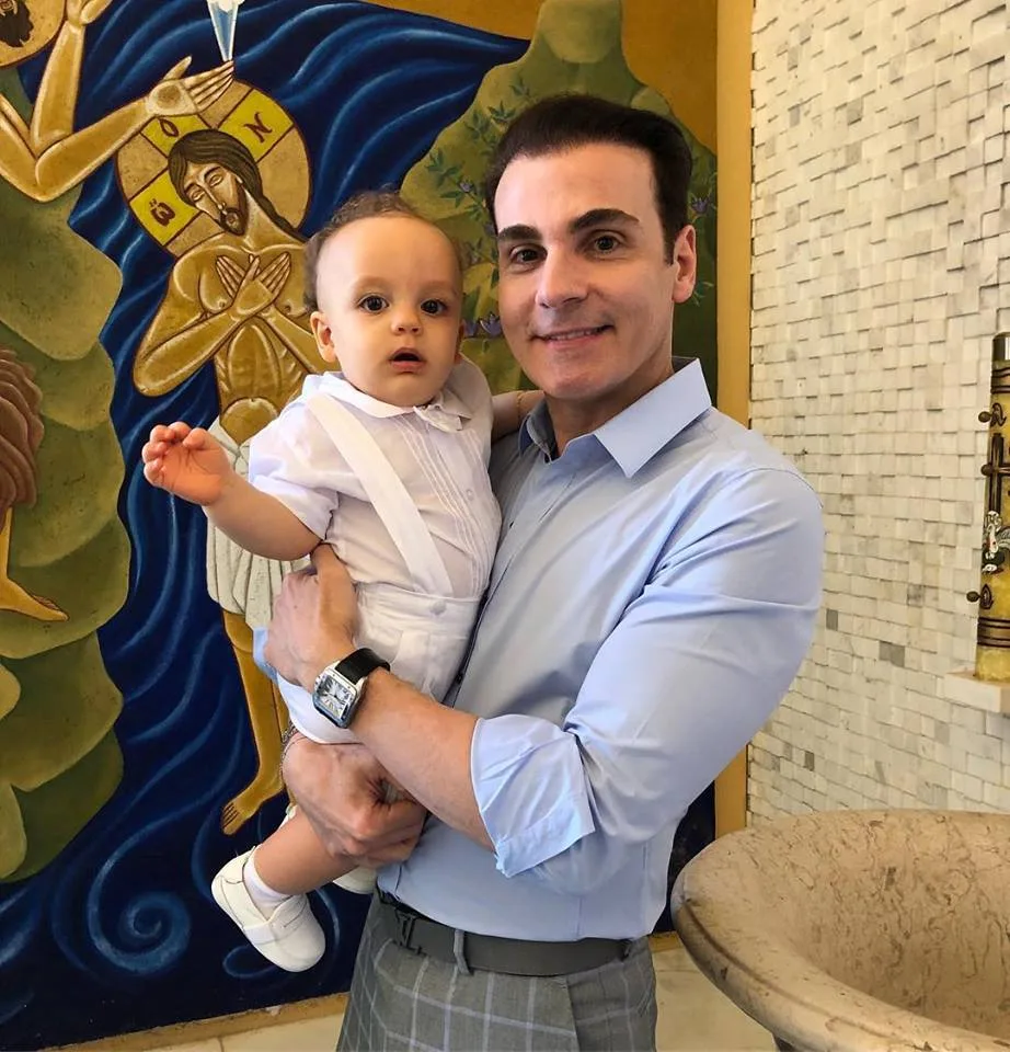 Andrea e Bernardo Maia batizam Gabriel
