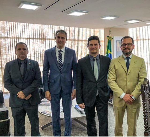 Camilo Santana e secretários encontram ministro Sérgio Moro