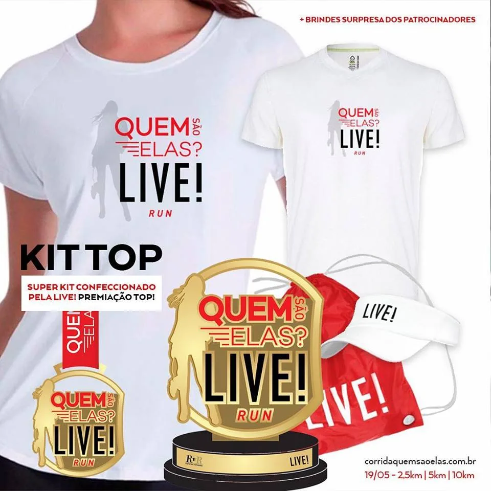 Quem São Elas LIVE Run está com inscrições abertas