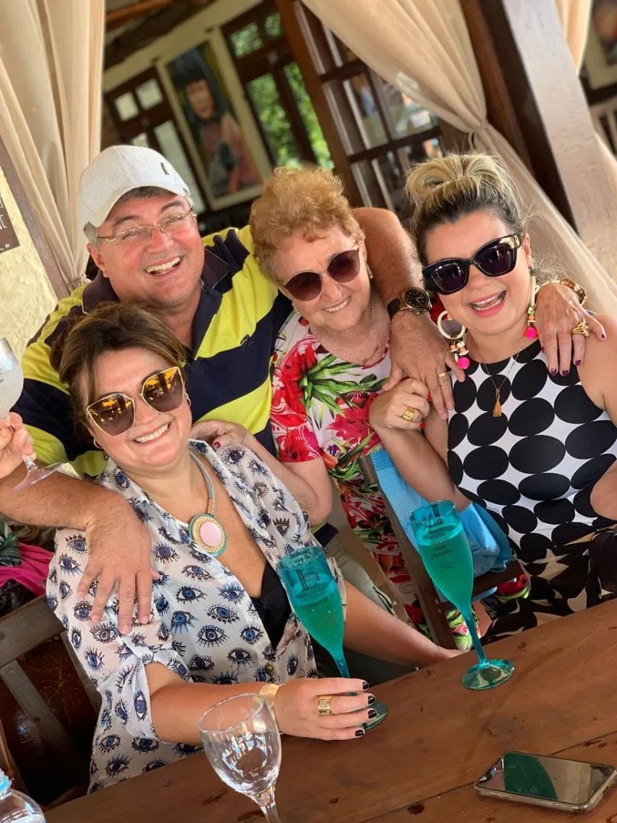 Flecheiras com a família