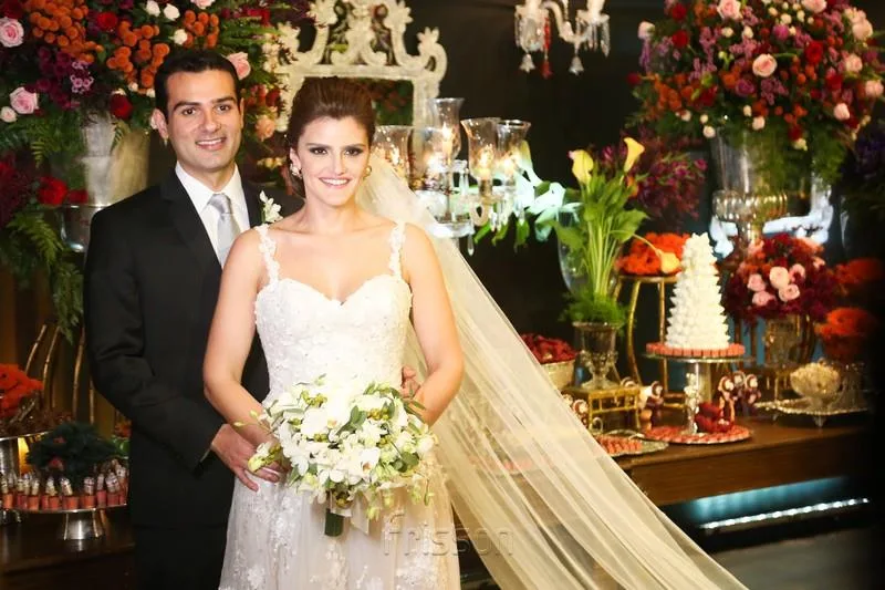 José Carlos e Isabele Studart em casamento