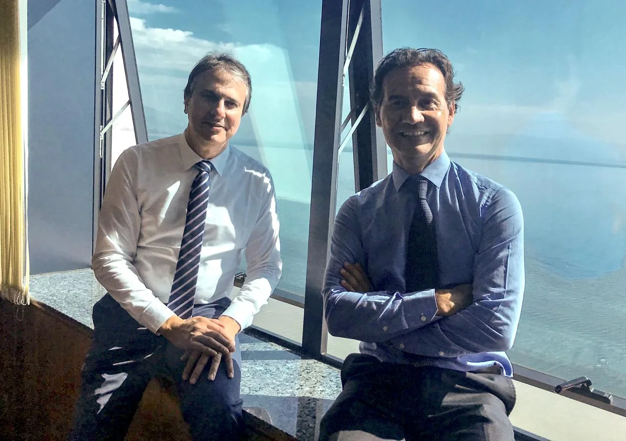 Camilo Santana e Jesús Manoel Alonso: avança o Ceará