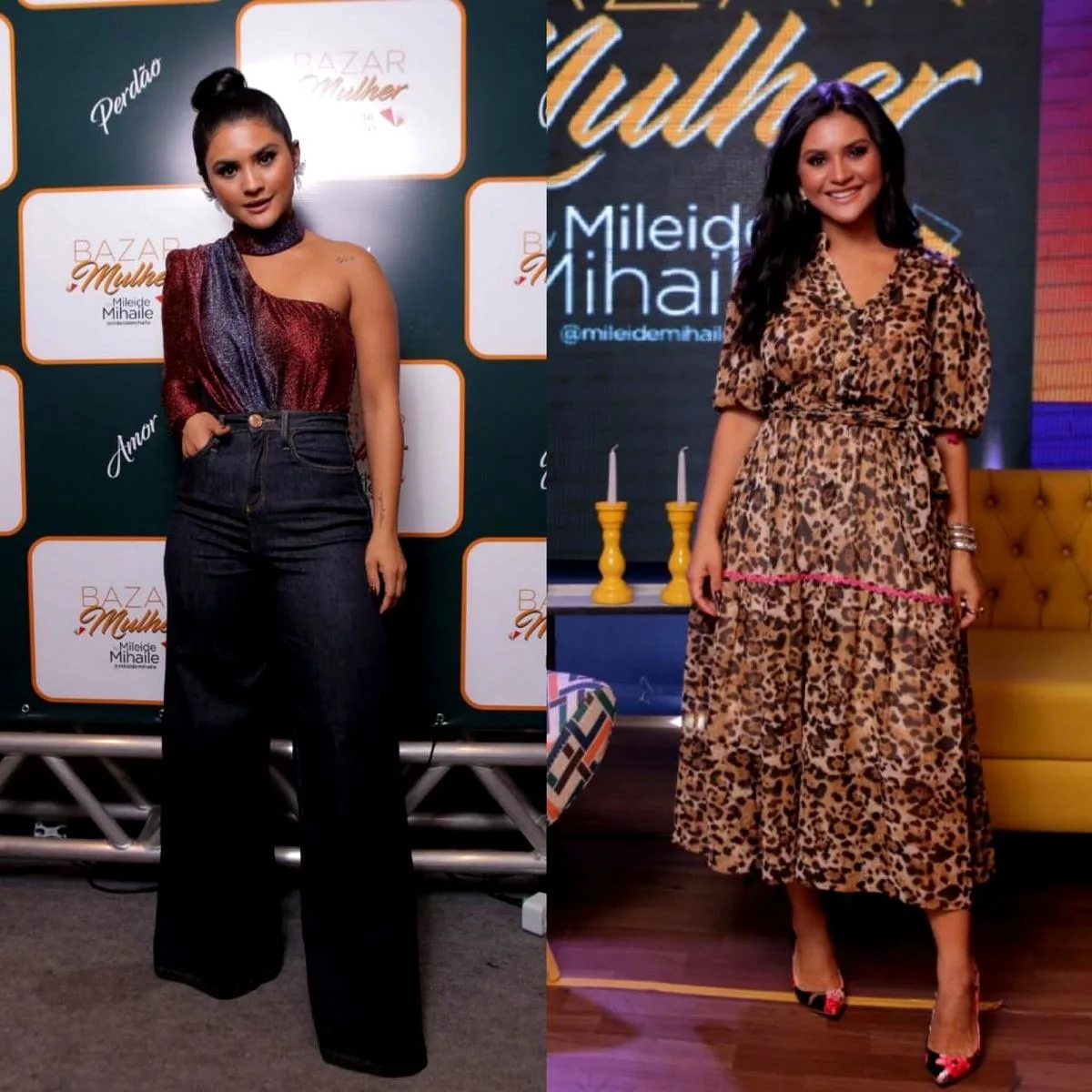 Mileide Mihaile esbanja estilo com looks estrelados no Bazar