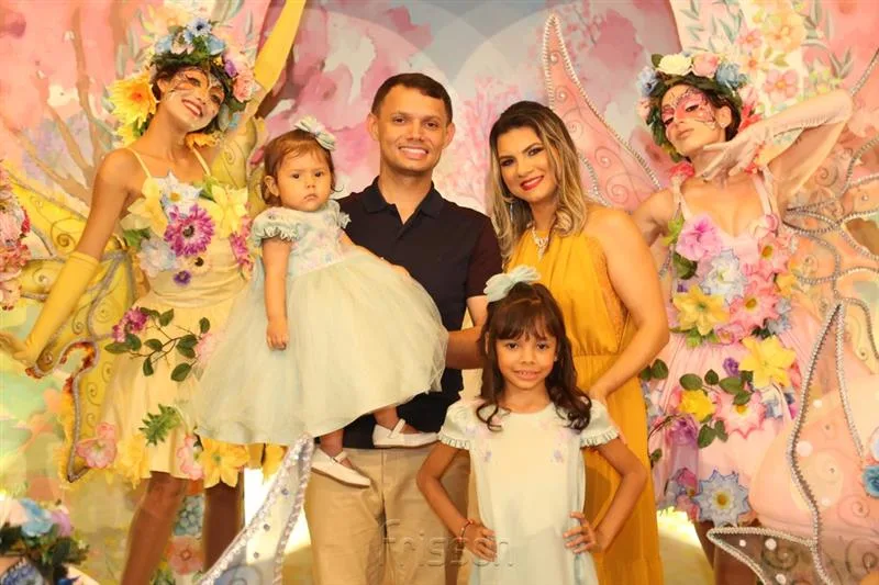 Luciana e Maicon Viana festejam aniversários das filhas