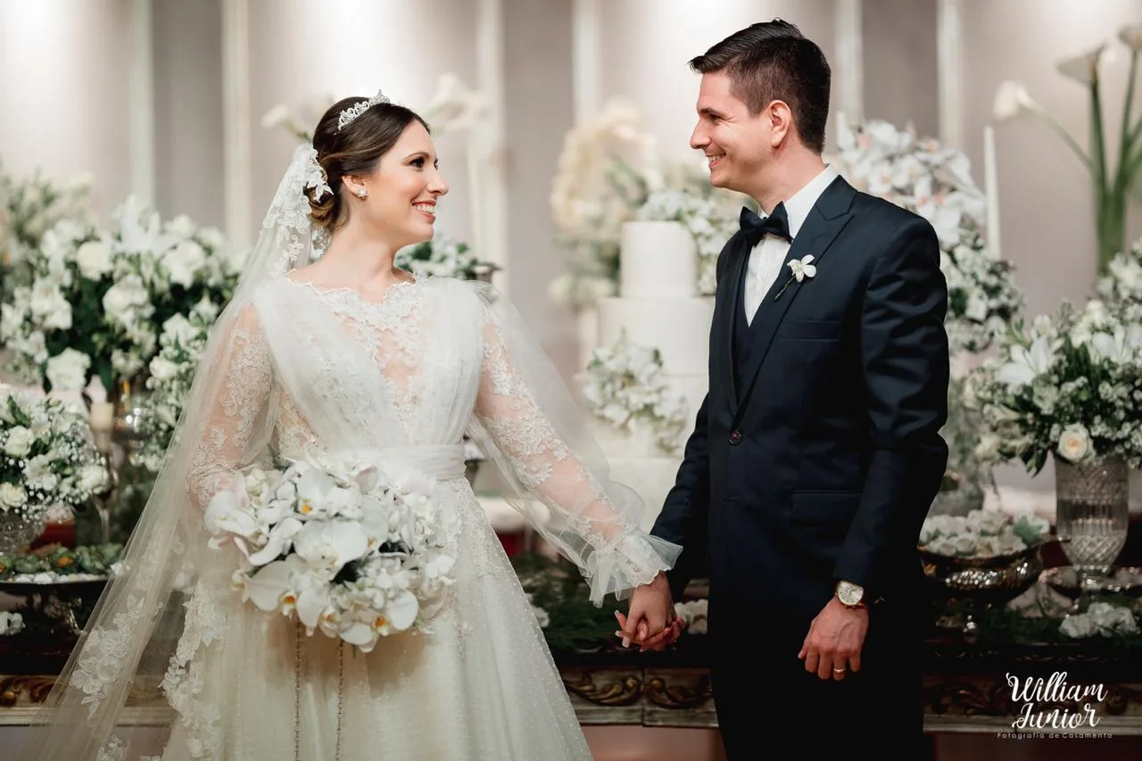 Júlia Andrade e Rafael Saldanha subiram ao altar