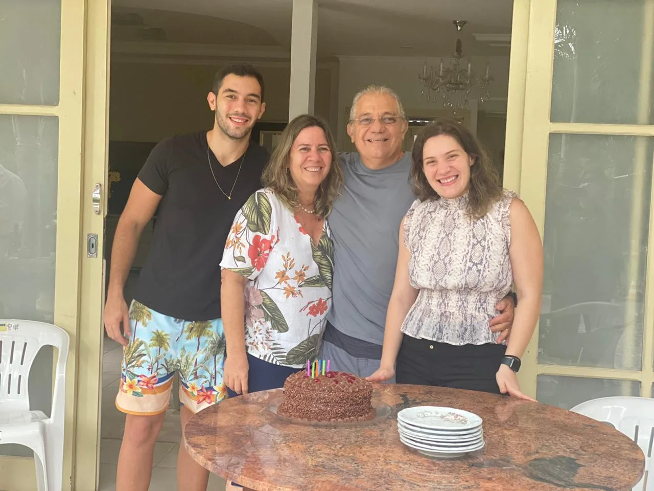 Waldo Santos Filho celebrando mais uma primavera