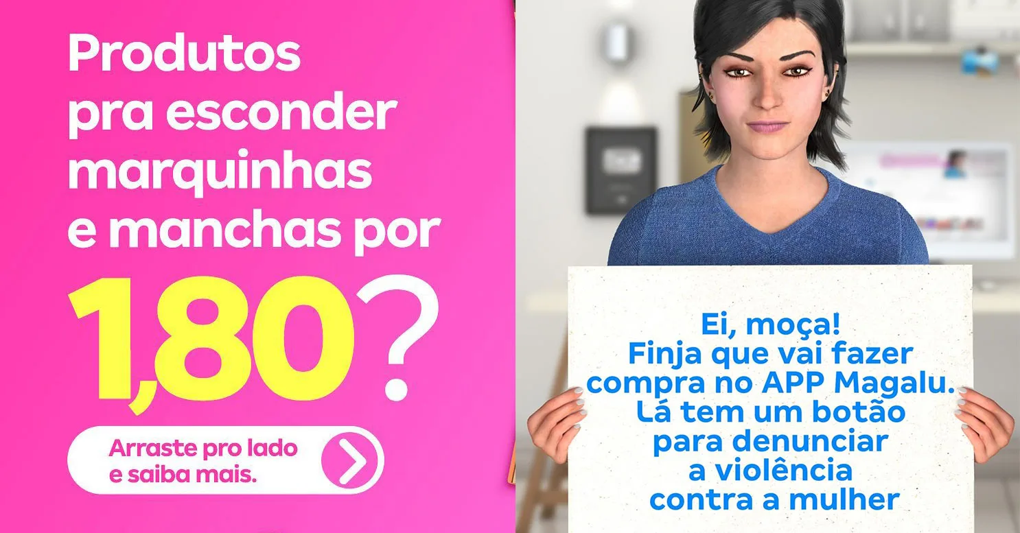 Aplicativo Magalu no combate a violência contra a mulher