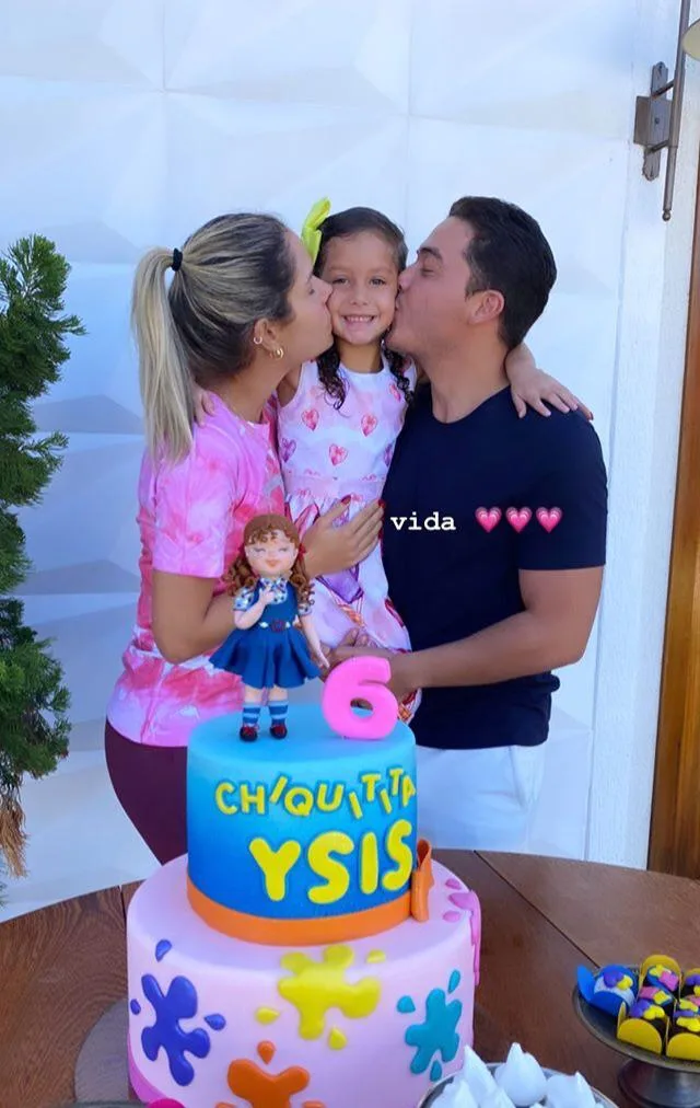 Thyane Dantas e Wesley Safadão armam surpresa para Ysis