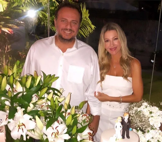 Carmen Rangel e Adriano Nogueira casam em momento intimista