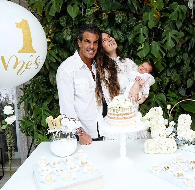 Lou Montenegro e Álvaro Garnero celebram mesversário de Luma