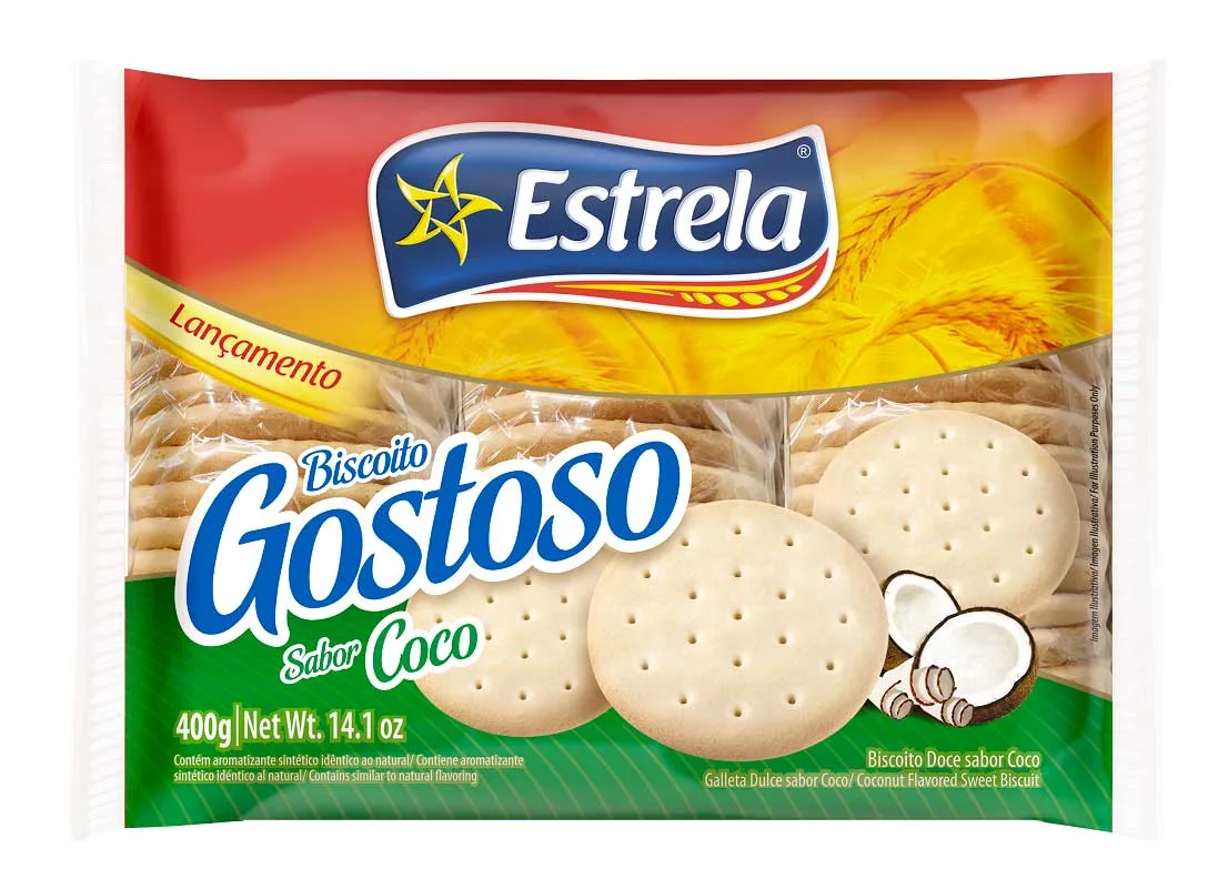 Lançamento dos Biscoitos Estrela Gostoso, marca do Grupo M. Dias Branco