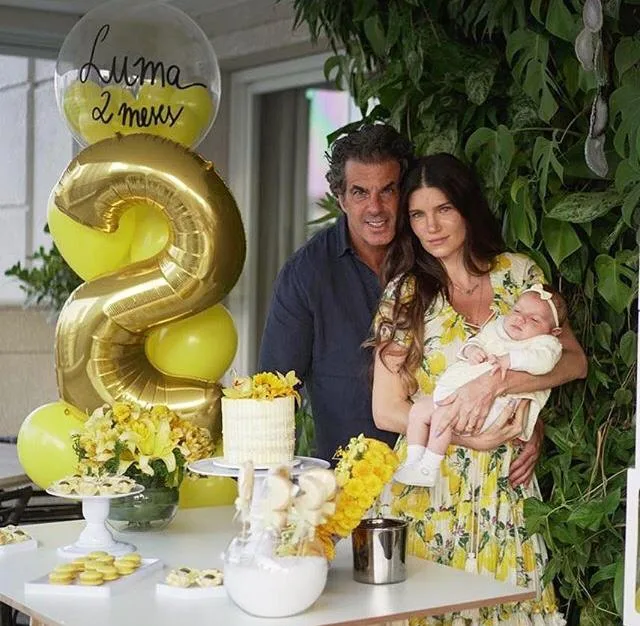 Lou Montenegro e Álvaro Garnero festejam 2º mesversário da filha Luma
