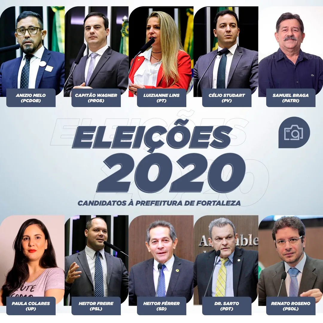 Confira lista com os 11 candidatos à Prefeitura de Fortaleza