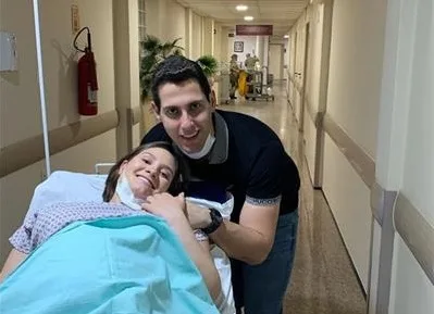 Letícia Teixeira e Gabriel Dias Branco estreiam como papais