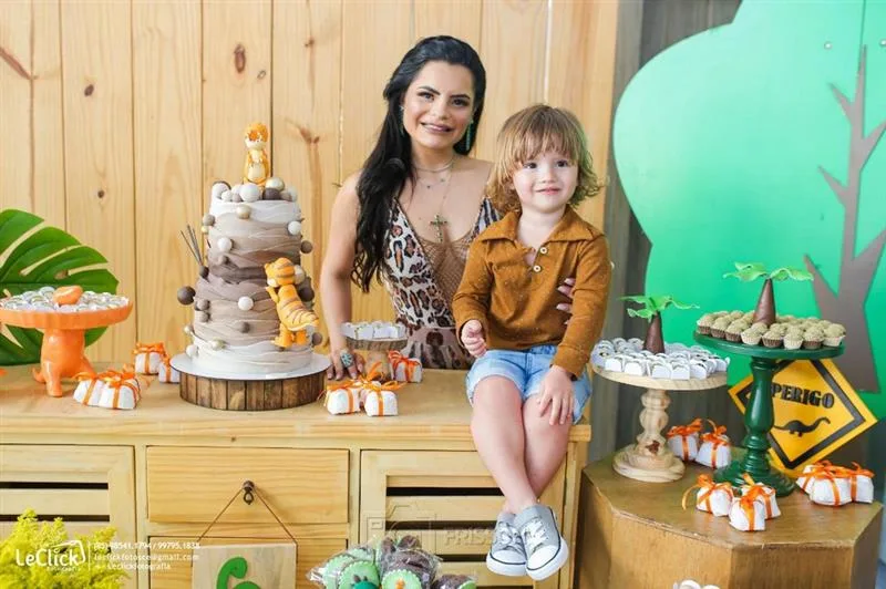Raiane Uchoa comemora os três anos do filho Santhiago