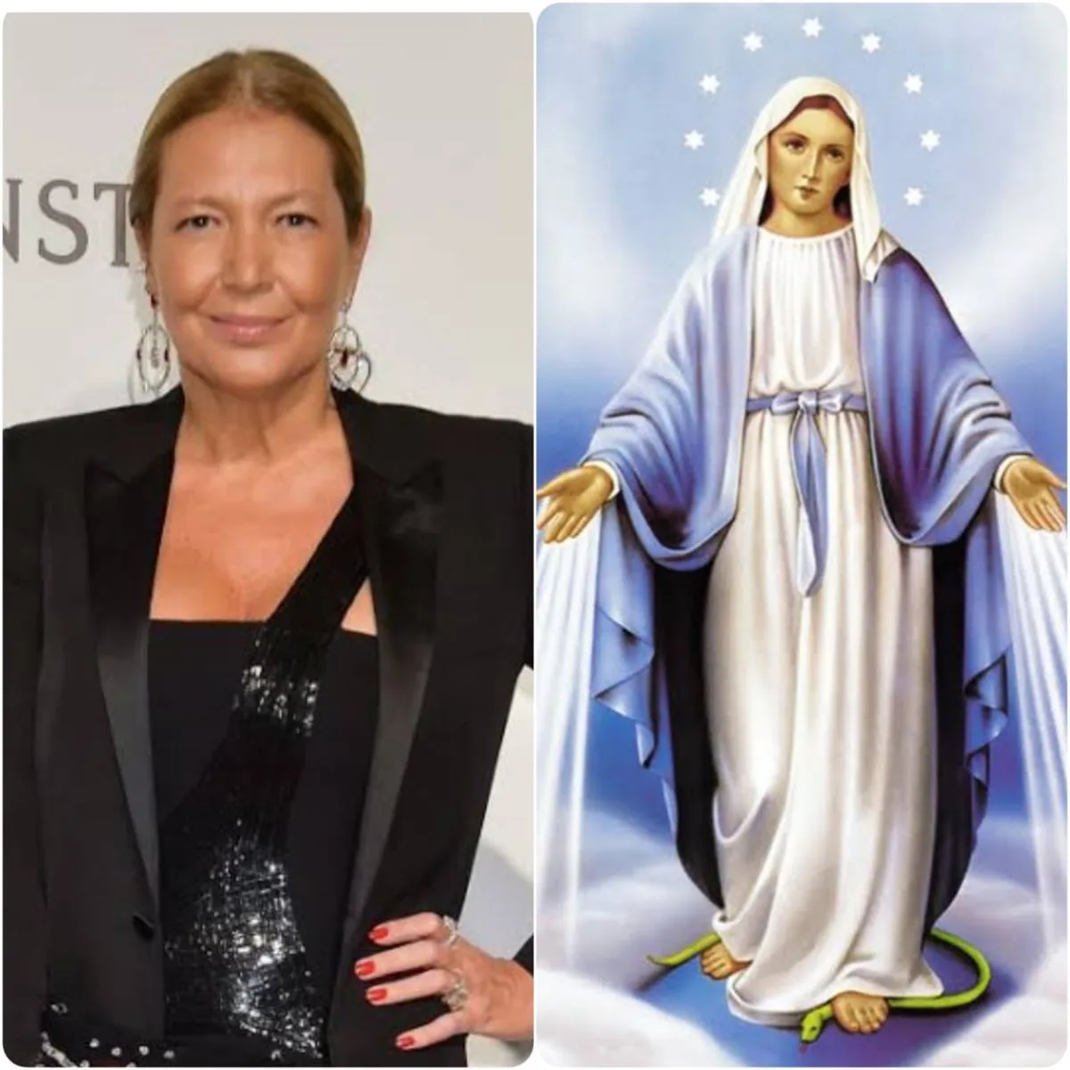 Socialite declara amor à Nossa Senhora das Graças