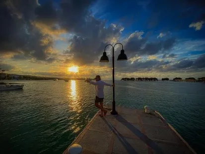 Evandro Melo, cap da agência Escape Tour & Travel, de férias na Jamaica