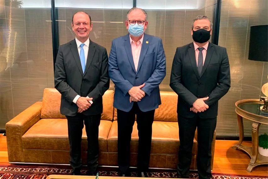 Ricardo Cavalcante recebe visita de cortesia de Vice-Presidente e Diretor da CIESP/FIESP