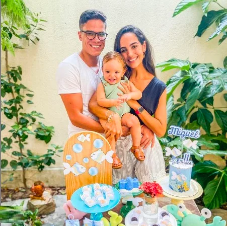 Maria e Marcos Lessa celebram 11 meses do filho Miguel