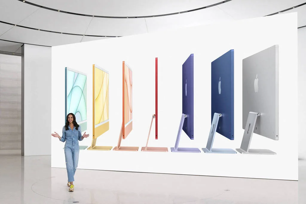 Apple anuncia novo iPad, assinatura de podcast e iMacs coloridos