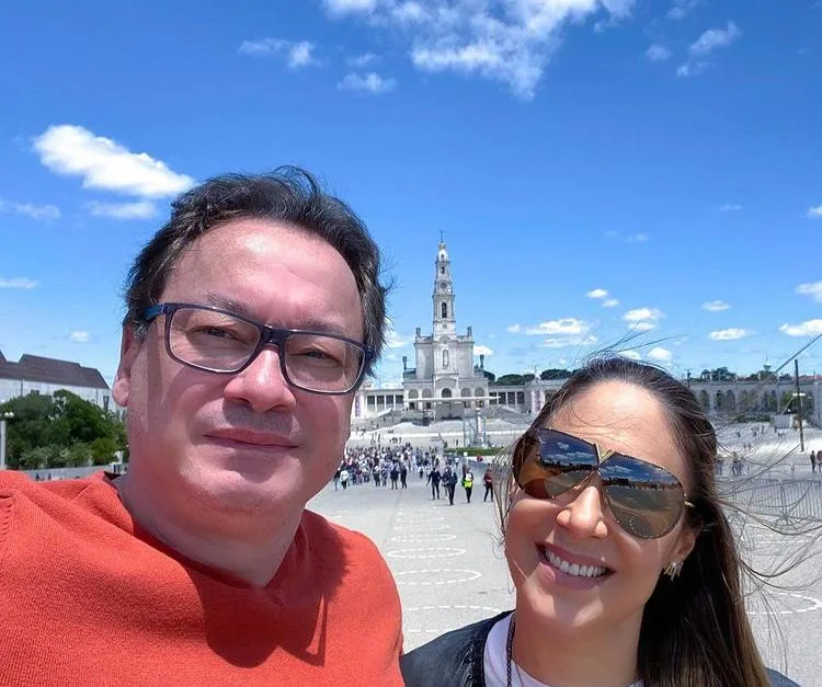 Larissa e Pedro Coelho Neto curtem temporada em Portugal