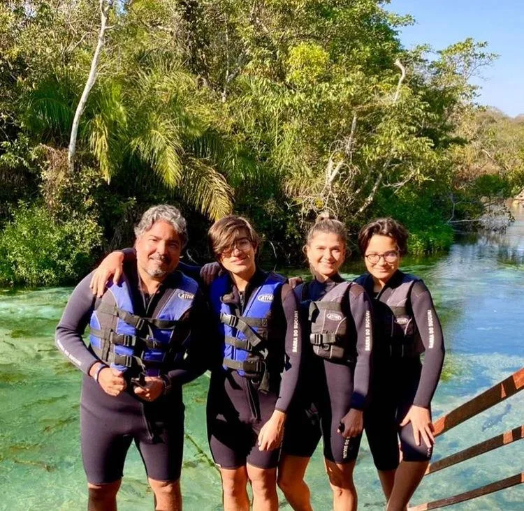 Leandro e Aline Vasques curtem temporada de aventuras em Mato Grosso do Sul