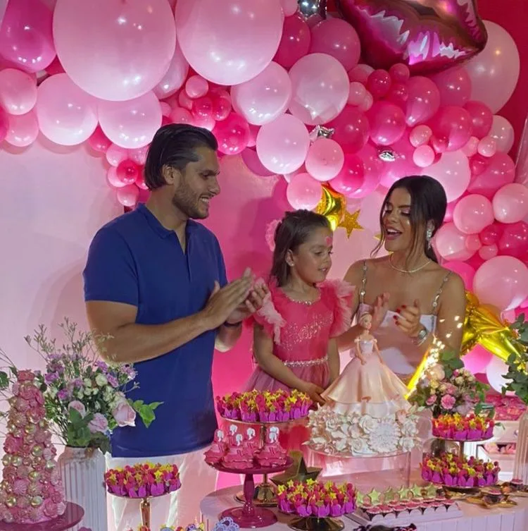 Camila Nogueira e Rômulo Leite festejam os cincos anos da filha Sophia