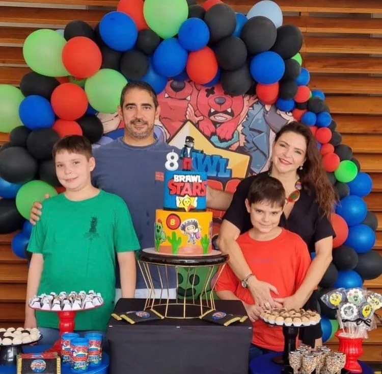 Christianny Diógenes e Will Maranhão festejam os oito anos do filho Levi