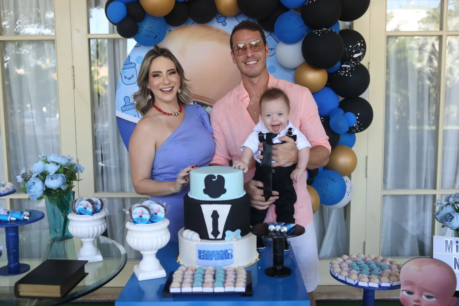 Gaída Dias e Flavio Furtado celebram os oito meses do filho Miguel