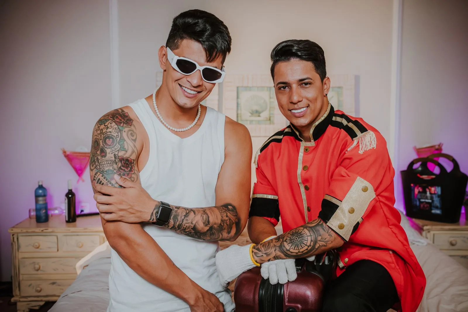Dupla cearense Jonatha & Cristiano grava clipe de nova música no Hotel Santuário das Águias
