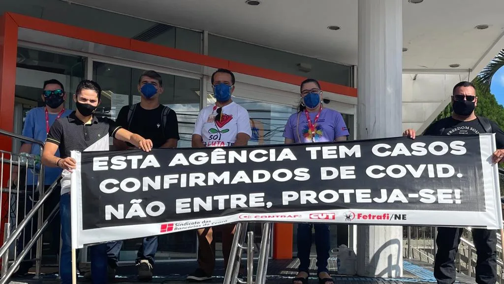 Cerca de 30 agências bancárias fecharam devido a casos confirmados de Covid-19 e Influenza no Ceará