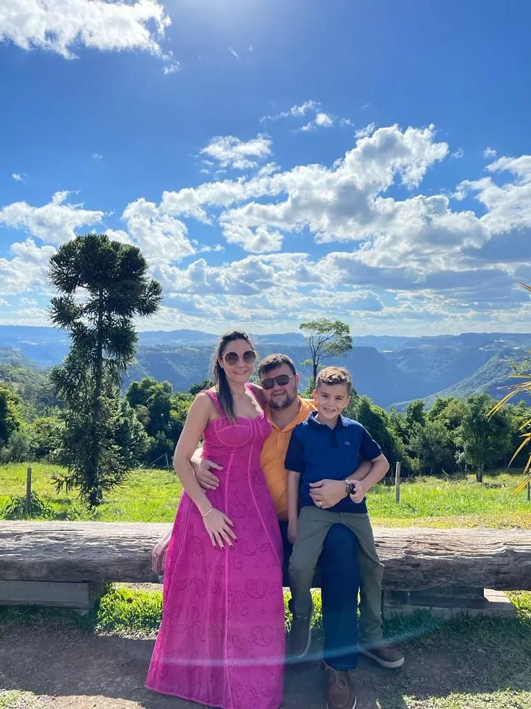 Empresário Bruno Souza curte temporada de férias com a família no sul do País