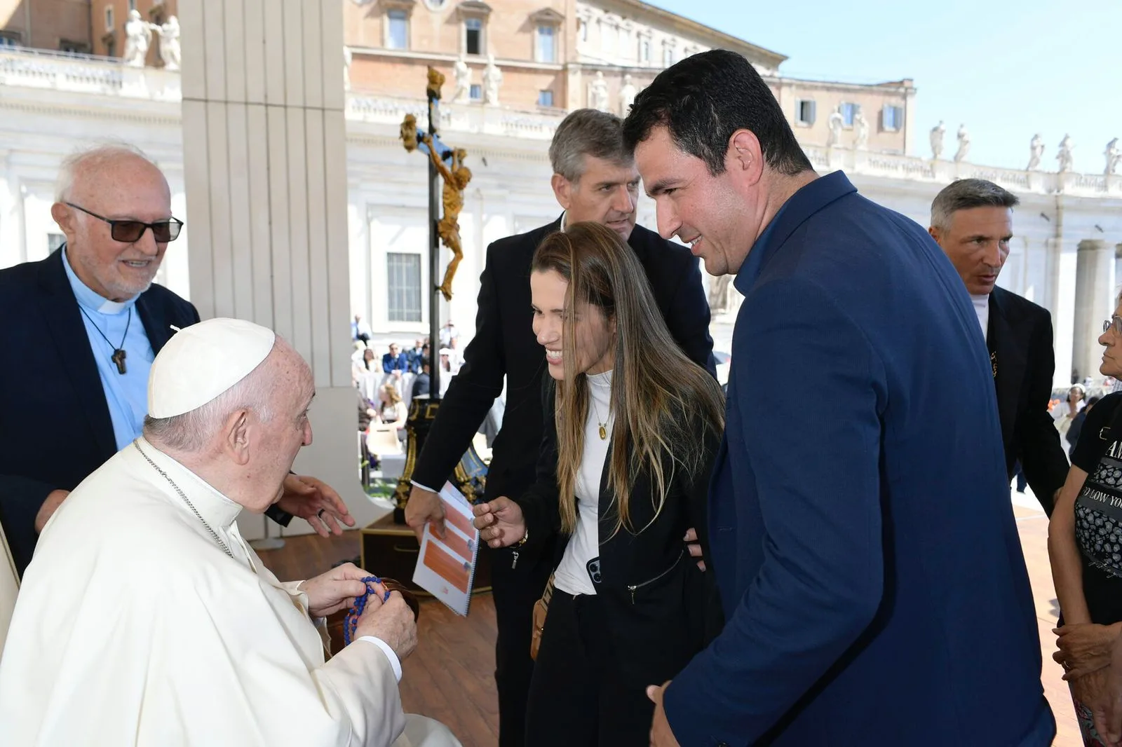 Representantes da Obra Lumen se encontram com o Papa Francisco